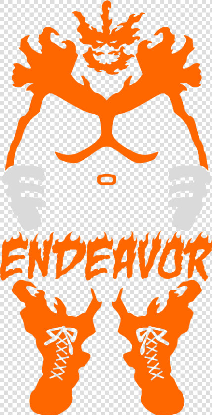 My Hero Academia Minimalistic   Png Download   Endeavor My Hero Academia Art  Transparent PngTransparent PNG