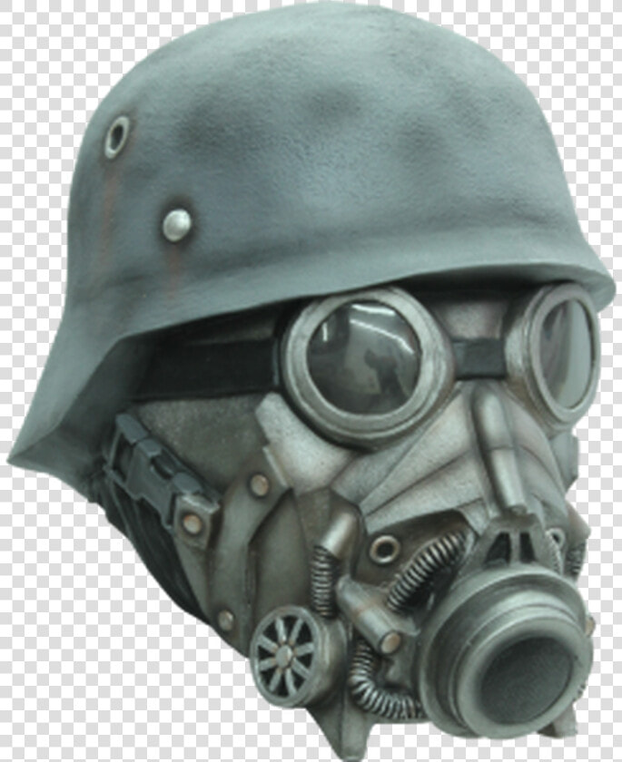 Chemical Warfare Mask   German Soldier Helmet Ww2  HD Png DownloadTransparent PNG