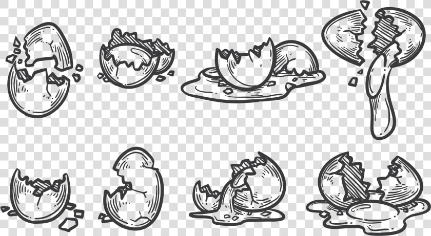 Drawing Of A Broken Egg   Transparent Cartoons   Drawing Of A Broken Egg  HD Png DownloadTransparent PNG