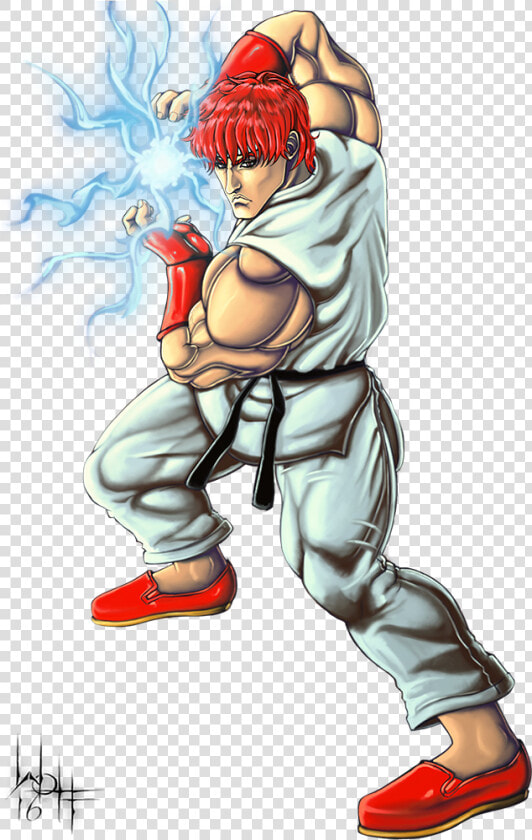 Png Ryu Drawing Hadouken   Street Fighter Ryu 1987  Transparent PngTransparent PNG