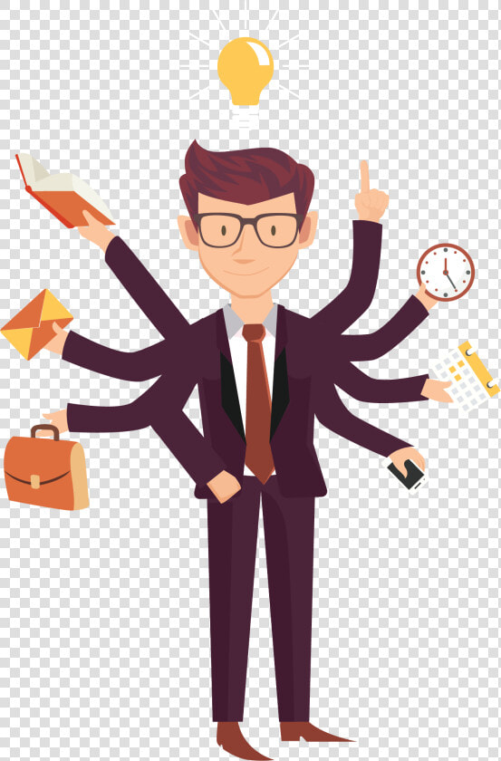 Businessman Clipart Busy   Job V S Business Motivation  HD Png DownloadTransparent PNG