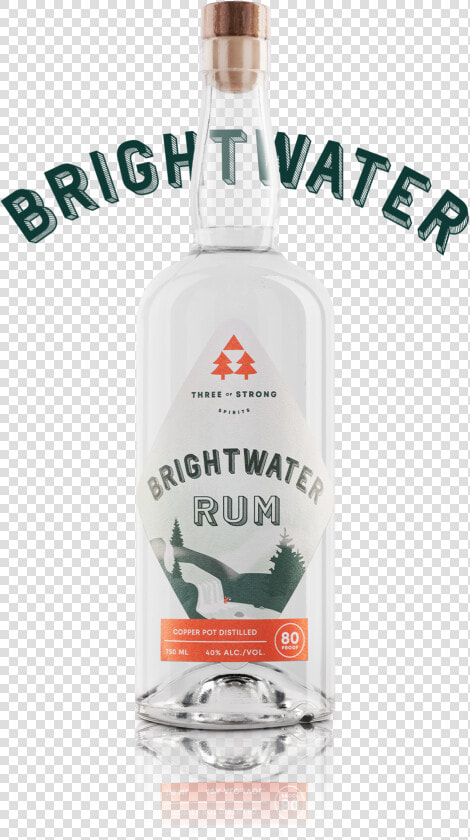 Three Of Strong Spirits  Brightwater Rum   Vodka  HD Png DownloadTransparent PNG