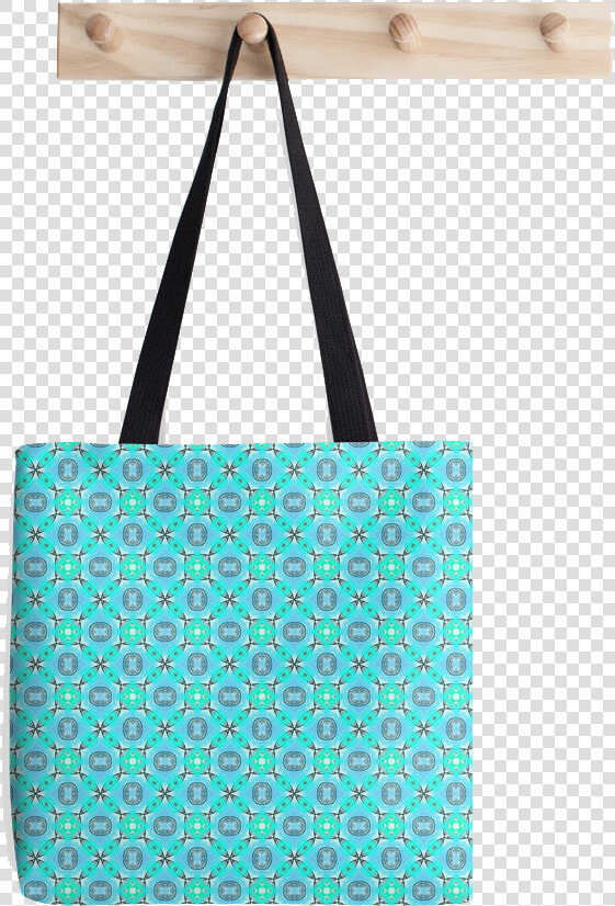 Elegant Blue Teal Abstract Modern Foliage Leaves Tote   Tote Bag  HD Png DownloadTransparent PNG