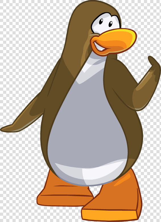 Brown Club Penguin Cutouts  HD Png DownloadTransparent PNG