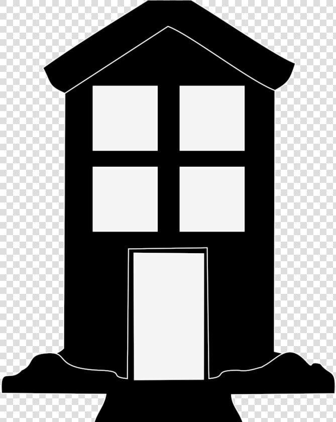 Hut House Black Icon Image   Neighbour Houses Clipart Black And White  HD Png DownloadTransparent PNG