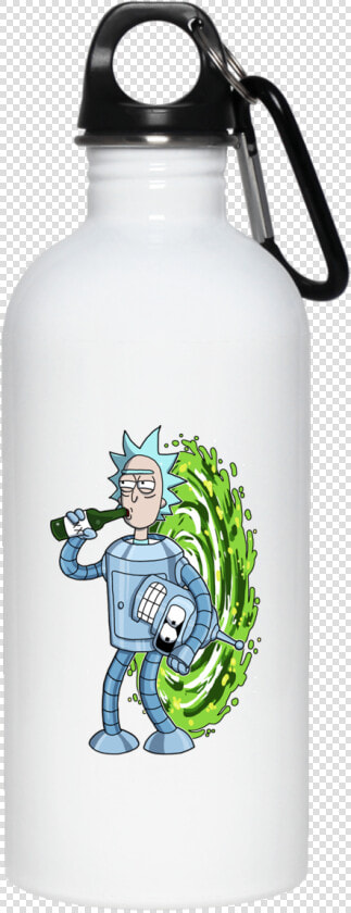 Bender Has A Secret Rick Sanchez 23663 20 Oz   Reusable Water Bottles Transparent  HD Png DownloadTransparent PNG