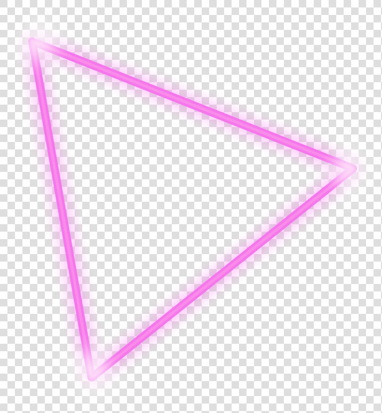  freetoedit  neon  triangle  pink  glow  frame  border   Fdj  HD Png DownloadTransparent PNG