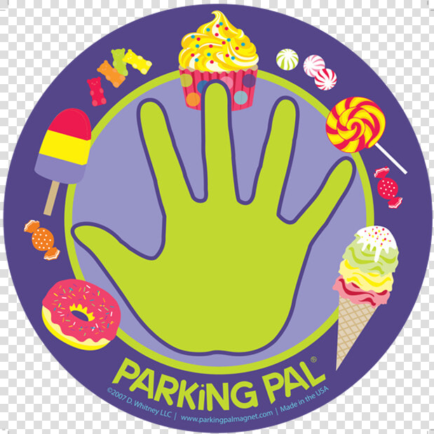 Purple Ice Cream Cone  Donut  Candy Parking Lot Toddler   Parking Pal Magnet  HD Png DownloadTransparent PNG