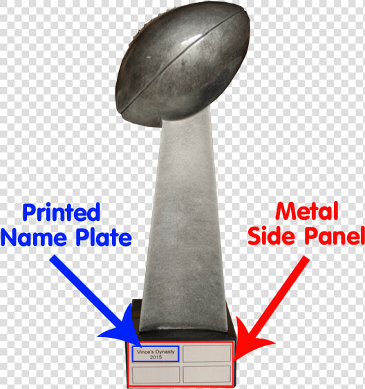 Vince Lombardi Trophy Png   Super Bowl Trophy Side View  Transparent PngTransparent PNG