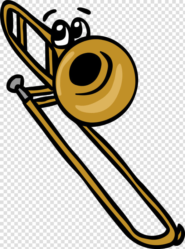 Transparent Trombone Clipart   Cartoon Picture Of Trombone  HD Png DownloadTransparent PNG