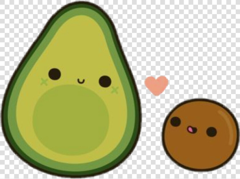 Cartoon Cute Avocados Clipart   Png Download   Avocado Cartoon Drawing  Transparent PngTransparent PNG