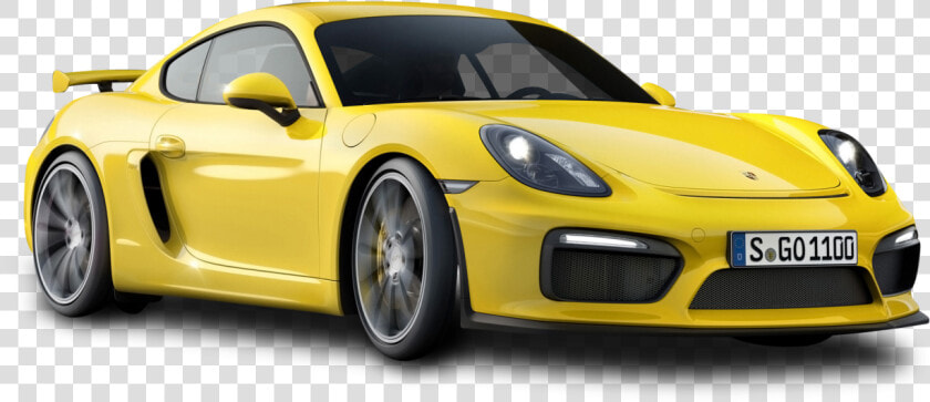 Yellow Porsche Cayman Gt4 Car Png Image   Porsche Cayman Gt4 Png  Transparent PngTransparent PNG