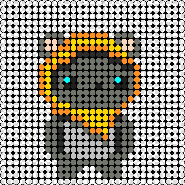 Ewok Perler Bead Pattern   Bead Sprite   Perler Bead Crown Pattern  HD Png DownloadTransparent PNG