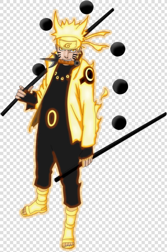 Naruto Kurama Mode Vs Luffy Gear 5 Mode   Six Paths Naruto Kurama Mode  HD Png DownloadTransparent PNG