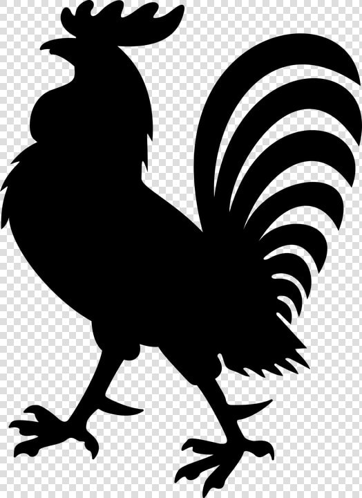 Art beak tail black And White wing coloring   Rooster Coat Of Arms  HD Png DownloadTransparent PNG