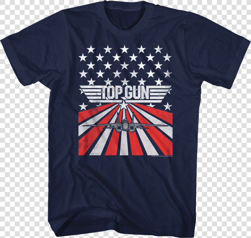 American Flag Top Gun T shirt   Top Gun T Shirts  HD Png DownloadTransparent PNG