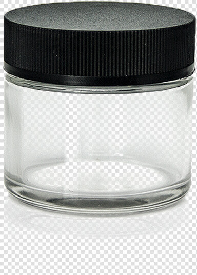 2oz Child Resistant Glass Jars With Lids  53mm Child   Glass Jar Black Cap  HD Png DownloadTransparent PNG