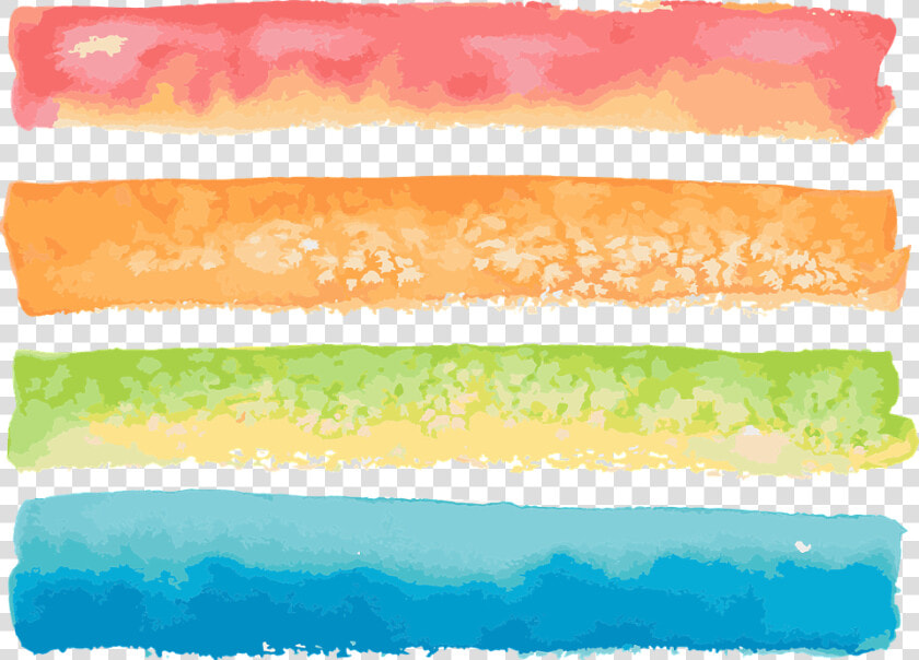 Watercolour  Red  Yellow  Orange  Green  Blue   เวก เตอร์ สี น้ำ  HD Png DownloadTransparent PNG