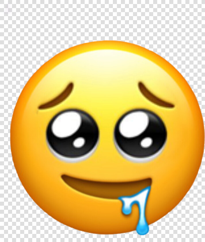  emojiiphone  thirsty  cute  emoji   Iphone Drooling Emoji  HD Png DownloadTransparent PNG