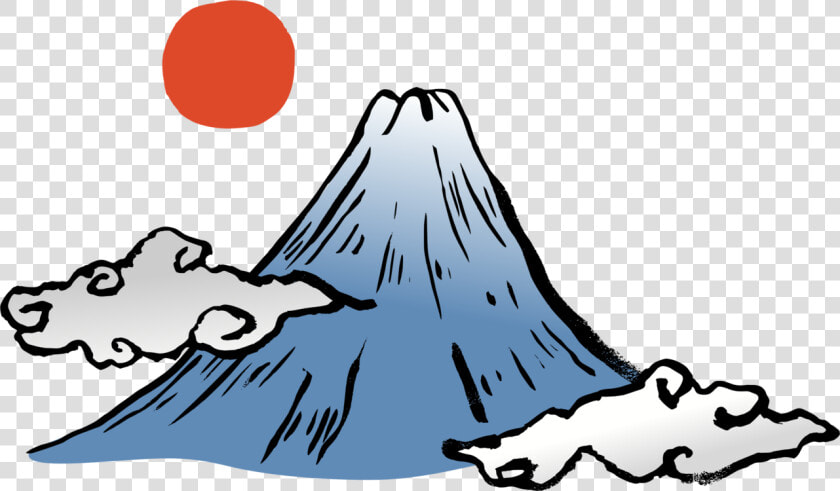 Blackandwhite tree mount Fuji   Mt Olympus Clip Art  HD Png DownloadTransparent PNG