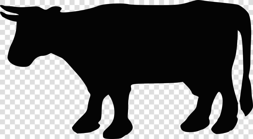 Cow Silhouette 2 Icons Png   Simple Cow Silhouette  Transparent PngTransparent PNG