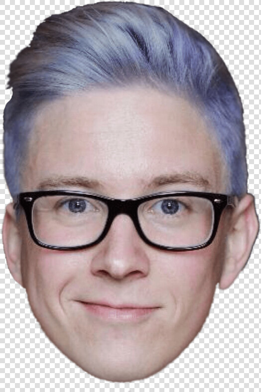 Tyler Oakley Front Face   Men With Glasses Front Face  HD Png DownloadTransparent PNG