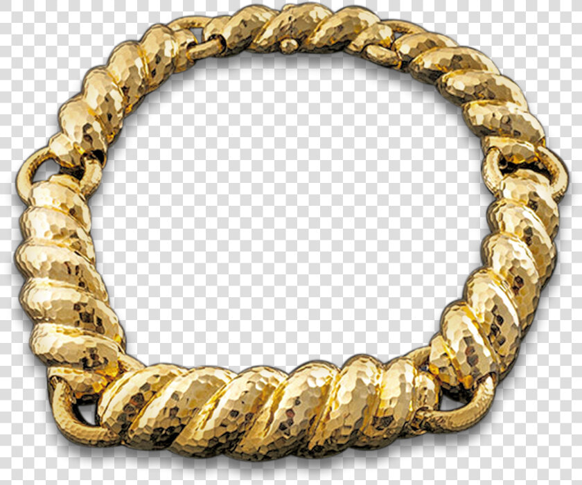 Textured Gold Necklace By David Webb   Bracelet  HD Png DownloadTransparent PNG