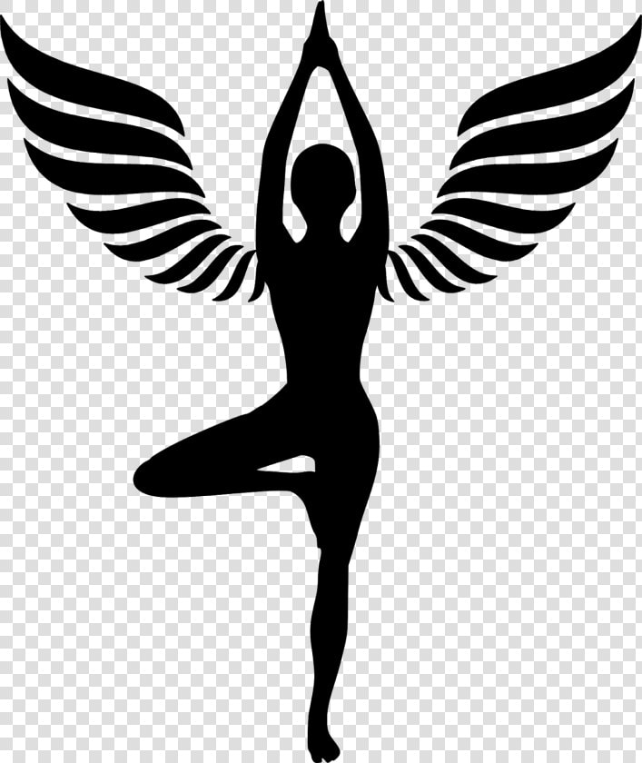 Yoga  Meditation  Wings  Girl  Silhouette  Pose  Hand    Rocket League Ball Logo  HD Png DownloadTransparent PNG