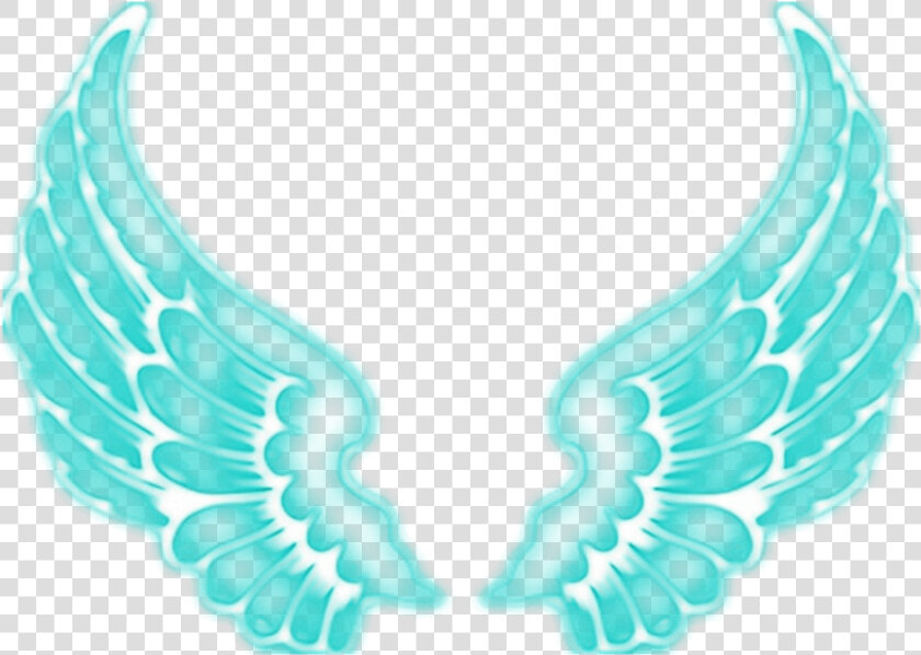  angel  angels  wing  wings  fairy  ftestickers  blue   Neon Light Wings Png  Transparent PngTransparent PNG