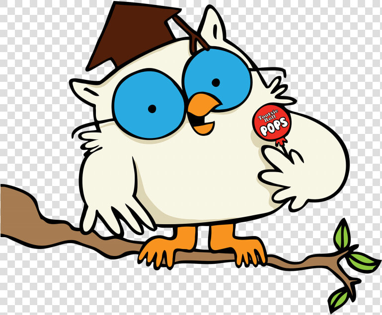 Mr Owl On Branch   Tootsie Pop Owl  HD Png DownloadTransparent PNG