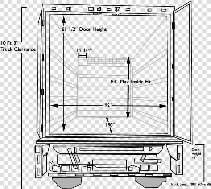 15ft Small Truck   Boxart Box Truck Door Dimensions   Box Truck Dimensions  HD Png DownloadTransparent PNG