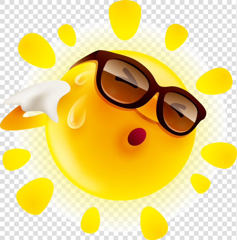 Sun Feeling Cartoon Png Free Photo Clipart   Clipart Hot Sun  Transparent PngTransparent PNG