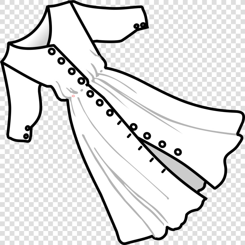 Dress Lineart Clip Arts   Dress Clipart Black And White  HD Png DownloadTransparent PNG