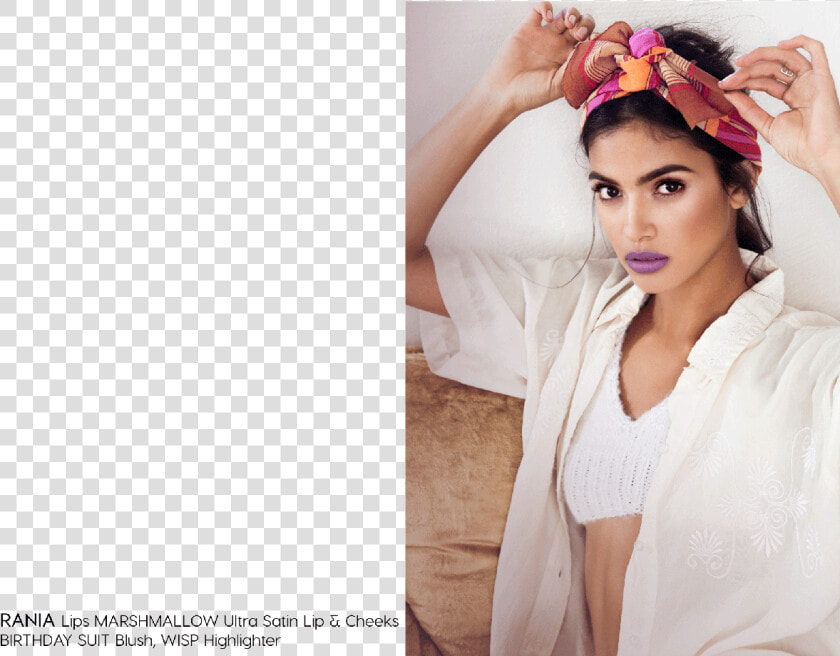 Rania Wearing Colourpop Marshmallow  Birthday Suit    Girl  HD Png DownloadTransparent PNG