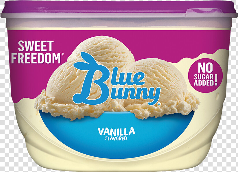 Sweet Freedom® Vanilla   Blue Bunny No Sugar Added Vanilla Ice Cream  HD Png DownloadTransparent PNG