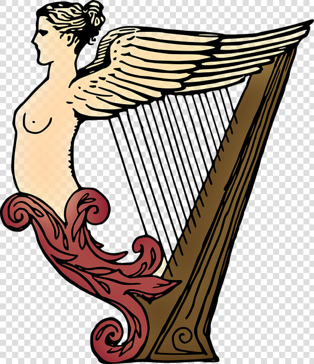 Mujeres  Arpa  Instrumento  Dama  Música  Musicales   Harp With Girl Clipart  HD Png DownloadTransparent PNG