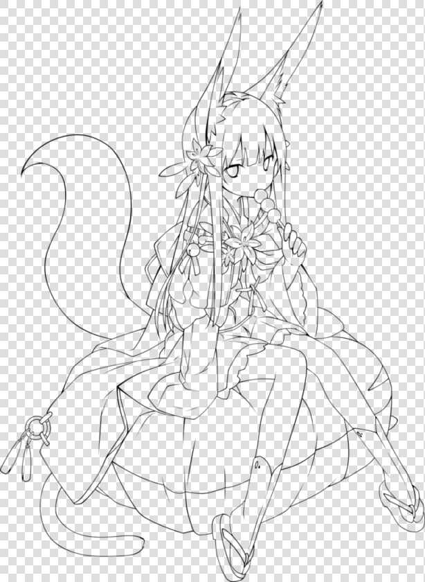 Outlines At Getdrawings Com   Anime Girl Outline Transparent  HD Png DownloadTransparent PNG