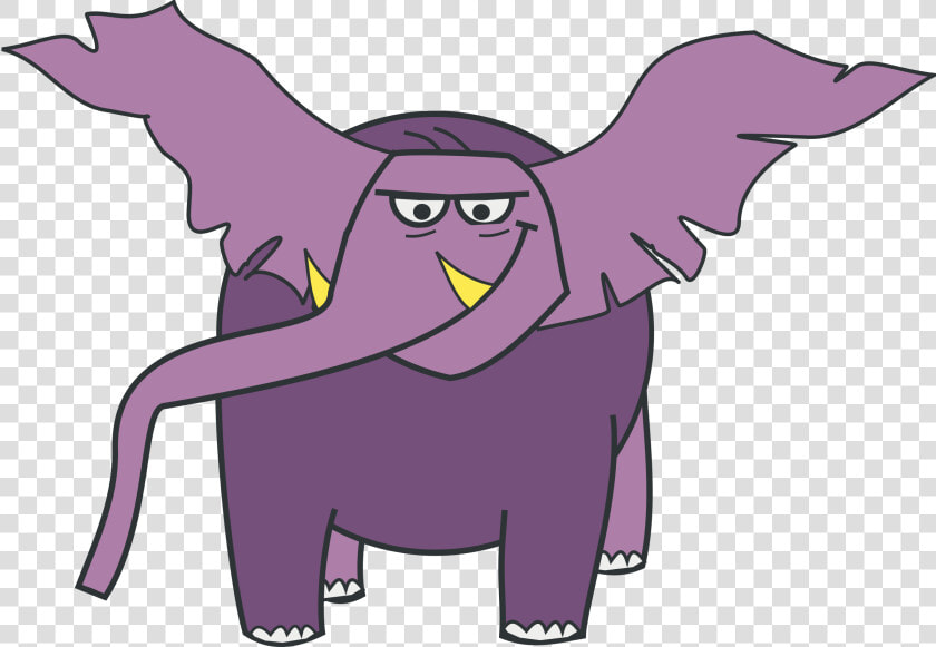 Elephant  Lilac  Violet  Trunk  Teeth  Evil  Ears   Evil Animated Elephant  HD Png DownloadTransparent PNG