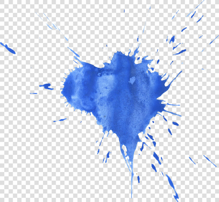 Blue Watercolor Splatter   Blue Ink Stain Png  Transparent PngTransparent PNG