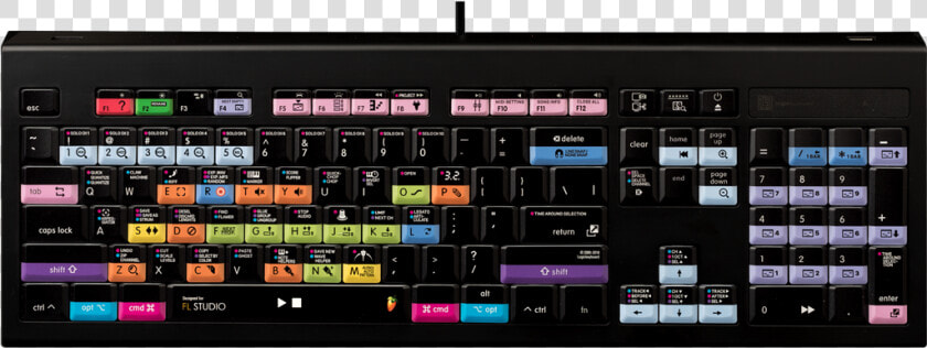 • Designed For Image line Fl Studio   Logic Keyboard Fl Studio  HD Png DownloadTransparent PNG