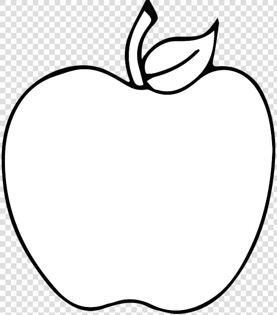 Black And White Apple Drawing Clip Art   Black And White Apple Silhouette Clip Art  HD Png DownloadTransparent PNG