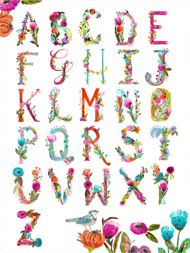 Painted Alphabet Chart  art Print  Class Lazyload   Alphabet Chart  HD Png DownloadTransparent PNG