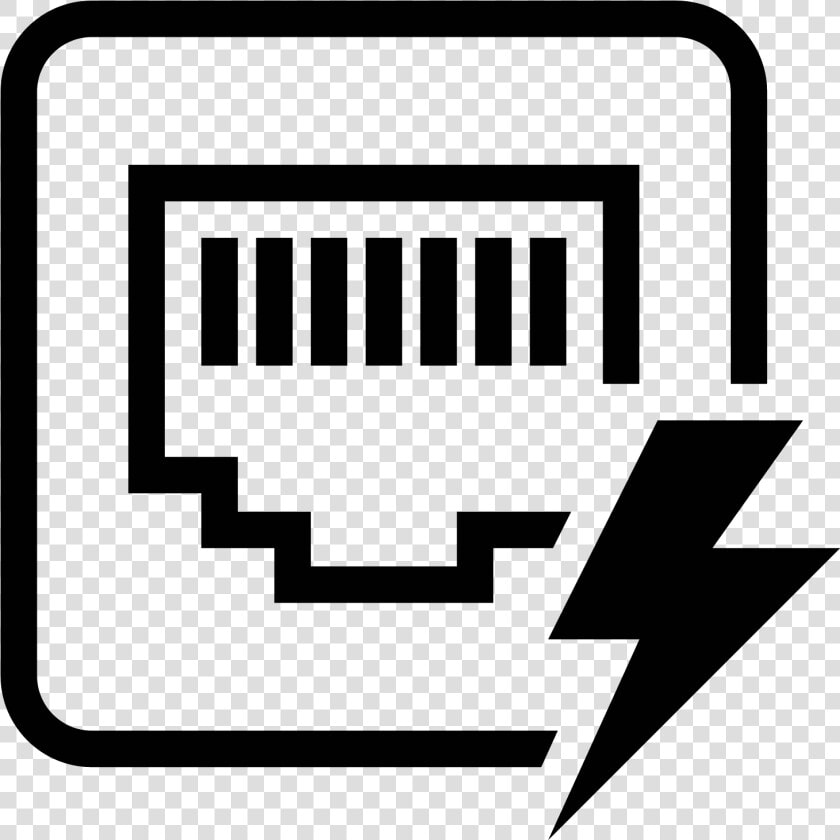 Transparent Power Icon Png   Power Over Ethernet Symbol  Png DownloadTransparent PNG