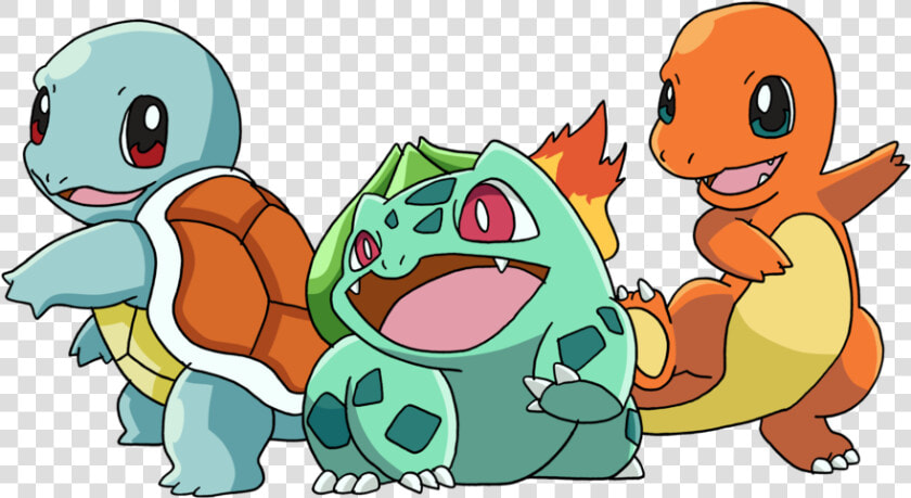 Picture   Generation 1 Pokemon Starters  HD Png DownloadTransparent PNG