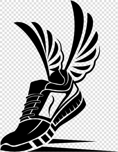 Sport Shoe Icon Speeding Running   Winged Shoe  HD Png DownloadTransparent PNG