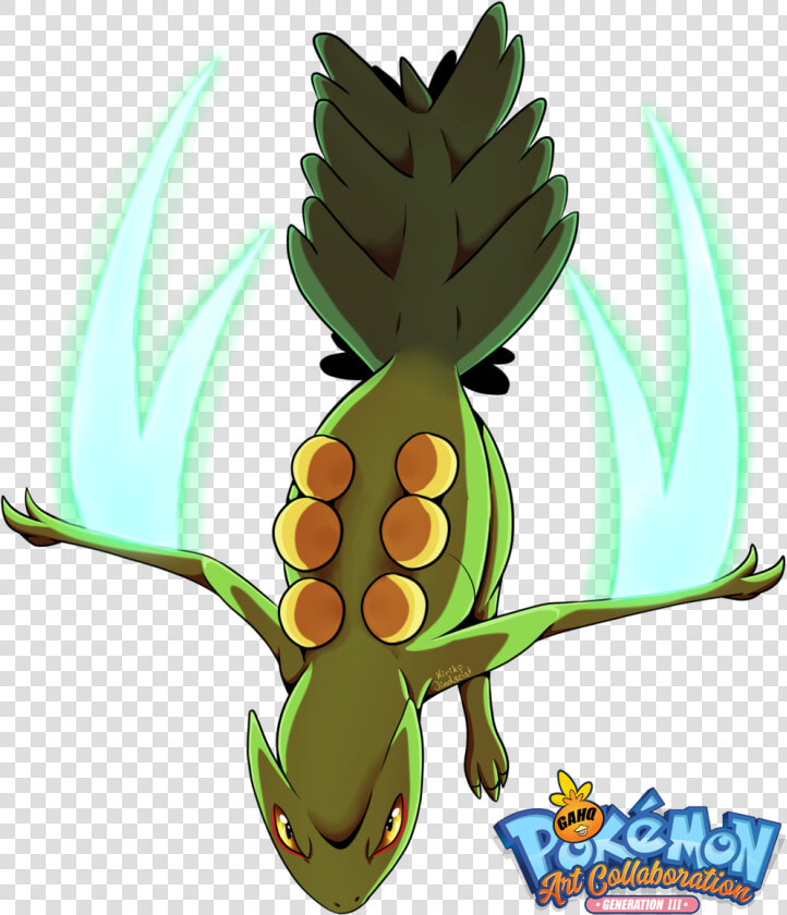  254 Sceptile Used Leaf Blade And Dragon Claw In Our   Sceptile Using Leaf Blade  HD Png DownloadTransparent PNG