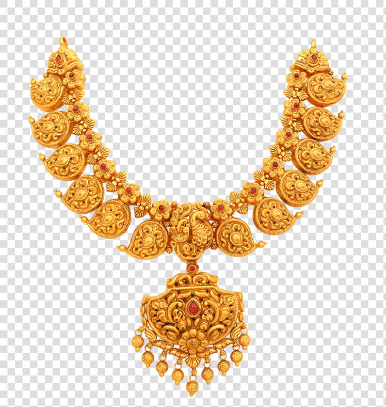 Ornate Mango Gold Necklace   Bridal Mango Haram Designs  HD Png DownloadTransparent PNG