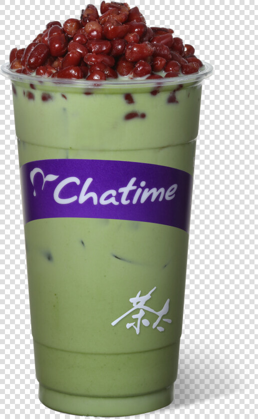 ¦tªvª÷®é¥¤¯ùmatcha Red Bean Milk Tea   Chatime Qq  HD Png DownloadTransparent PNG