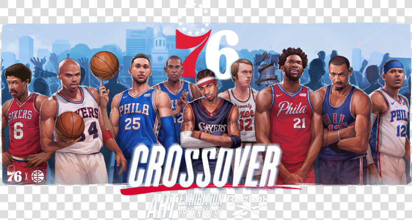 76ers Crossover Art Exhibition  HD Png DownloadTransparent PNG