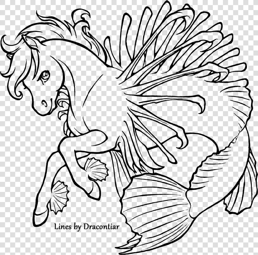 Lionfish Coloring Page   Coloring Page Lion Fish  HD Png DownloadTransparent PNG